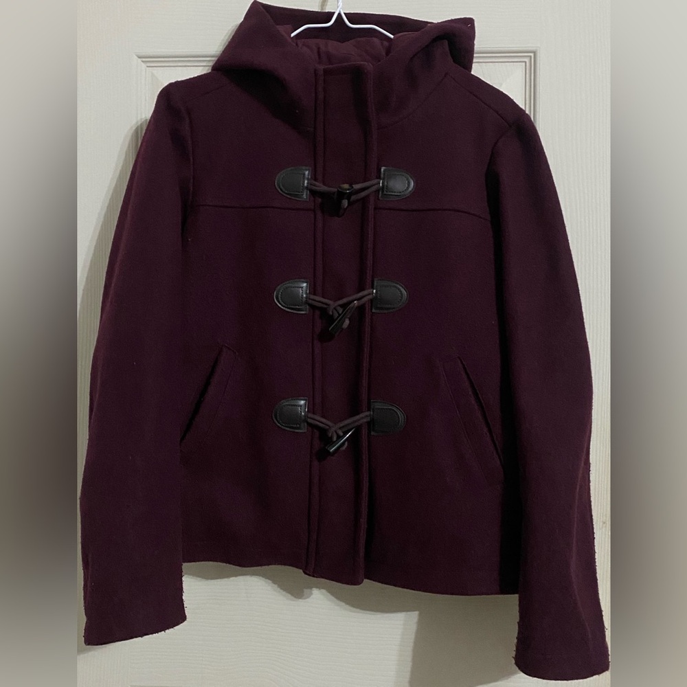 Time and Tru Women's Toggle Coat with Hood S(4-6)